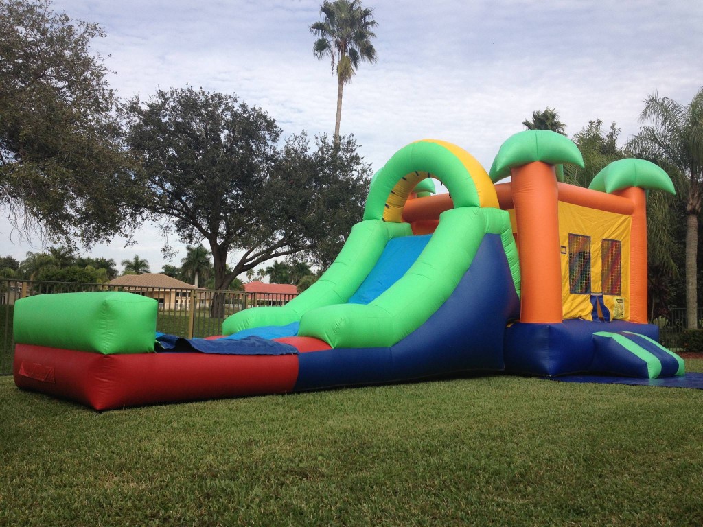 Paradise Combo Bounce House side