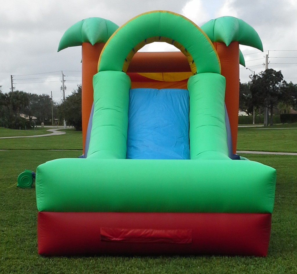 Paradise Combo Bounce House slide