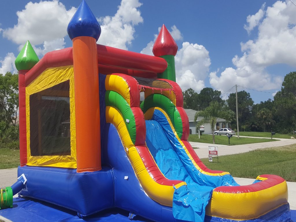 Enchanted Castle Combo Bounce House side