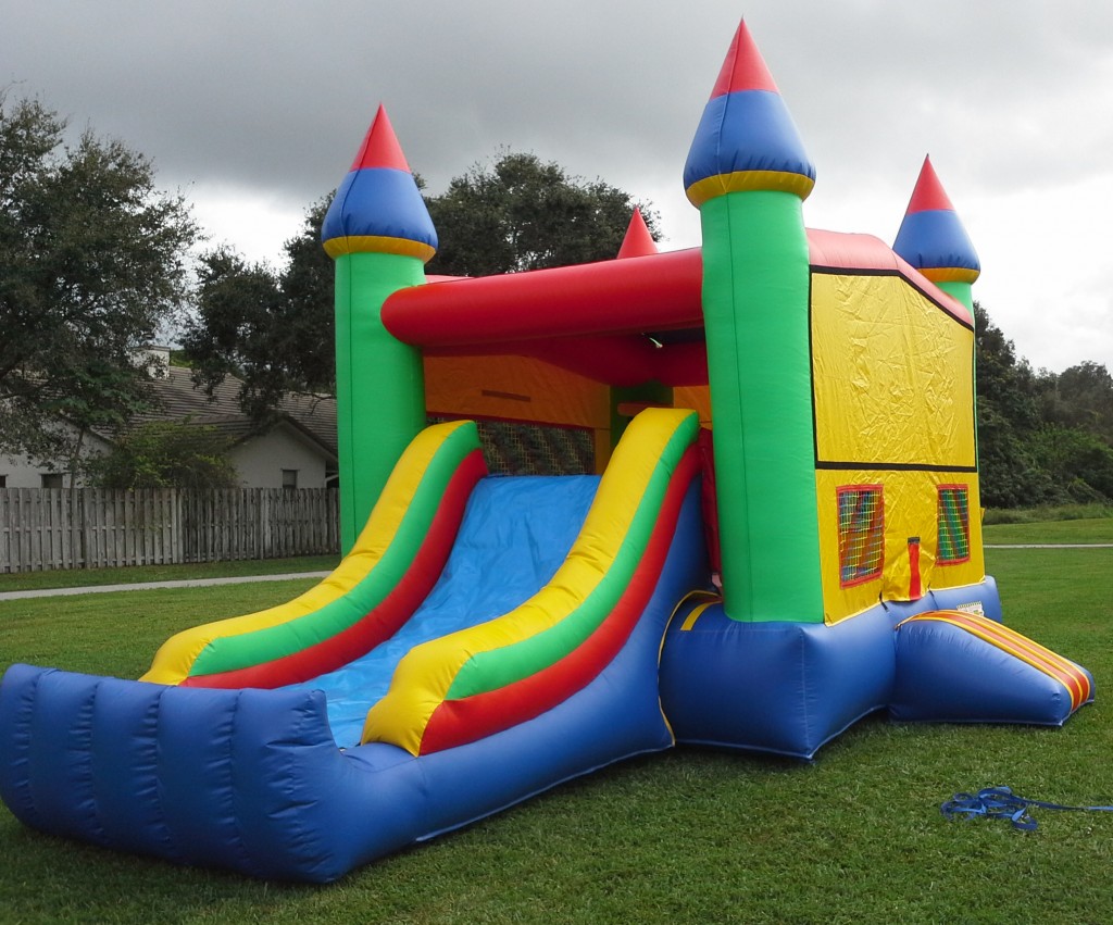 Castle Combo Bounce House side