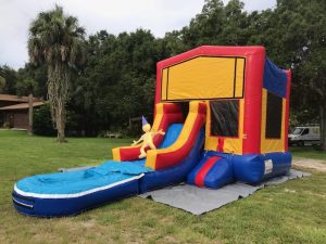 Jr. Combo Bounce House side w pool